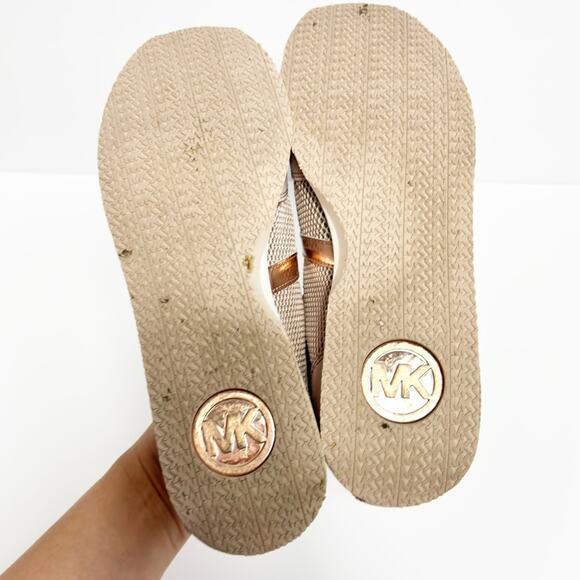 Michael Michael Kors Maggie Trainer Pink Mesh Shoes Size 9.5 - Picture 3 of 9